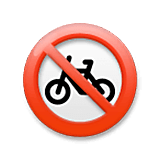 Emoji 🚳 Segnale Di Divieto Di Transito Delle Biciclette su LG Velvet.