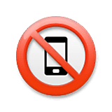 📵 Emoji Mobiltelefone verboten LG Velvet.