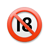 🔞 Emoji Prohibido Para Menos De 18 Años en LG Velvet.