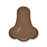 👃🏿 Emoji Nariz: Pele Escura na LG Velvet.