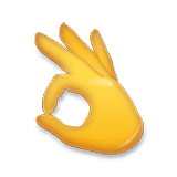 👌 Emoji Señal De Aprobación Con La Mano en LG Velvet.