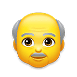 Emoji 👴 Uomo Anziano su LG Velvet.