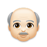 Emoji 👴🏻 Uomo Anziano: Carnagione Chiara su LG Velvet.