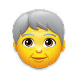 Emoji 🧓 Adulto Anziano su LG Velvet.