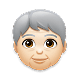 🧓🏻 Emoji Persona Adulta Madura: Tono De Piel Claro en LG Velvet.