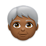 Emoji 🧓🏾 Adulto Anziano: Carnagione Abbastanza Scura su LG Velvet.