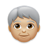 🧓🏼 Emoji Persona Adulta Madura: Tono De Piel Claro Medio en LG Velvet.