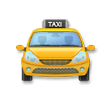 Émoji 🚖 Taxi De Face sur LG Velvet.