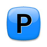 🅿️ Emoji Großbuchstabe P in blauem Quadrat LG Velvet.