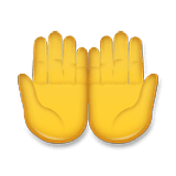 Emoji 🤲 Mani Unite In Alto su LG Velvet.