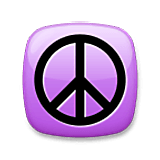 Emoji ☮️ Simbolo Della Pace su LG Velvet.
