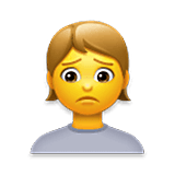 Emoji 🙍 Persona Corrucciata su LG Velvet.