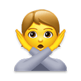 🙅 Emoji Person mit überkreuzten Armen LG Velvet.