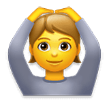 Emoji 🙆 Persona Con Gesto OK su LG Velvet.