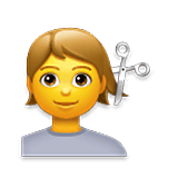 💇 Emoji Persona Cortándose El Pelo en LG Velvet.