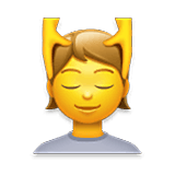 Emoji 💆 Persona Che Riceve Un Massaggio su LG Velvet.