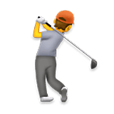 Emoji 🏌️ Persona Che Gioca A Golf su LG Velvet.