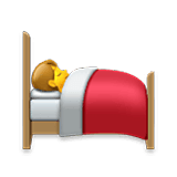 Emoji 🛌 Persona A Letto su LG Velvet.
