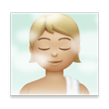 🧖🏼 Emoji Persona En Una Sauna: Tono De Piel Claro Medio en LG Velvet.