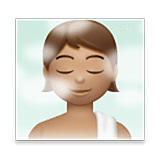 🧖🏽 Emoji Persona En Una Sauna: Tono De Piel Medio en LG Velvet.