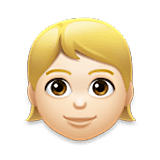 👱🏻 Emoji Person: helle Hautfarbe, blondes Haar LG Velvet.