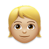 👱🏼 Emoji Persona Adulta Rubia: Tono De Piel Claro Medio en LG Velvet.