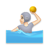 🤽🏻 Emoji Pessoa Jogando Polo Aquático: Pele Clara na LG Velvet.