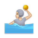 🤽🏼 Emoji Pessoa Jogando Polo Aquático: Pele Morena Clara na LG Velvet.