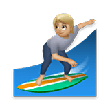 Surfer(in): mittelhelle Hautfarbe LG Velvet.