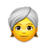 Emoji 👳 Persona Con Turbante su LG Velvet.