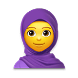 Emoji 🧕 Donna Con Velo su LG Velvet.