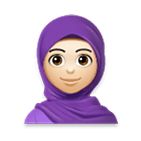 🧕🏻 Emoji Mujer Con Hiyab: Tono De Piel Claro en LG Velvet.