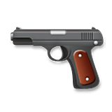Emoji 🔫 Pistola su LG Velvet.