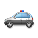 Emoji 🚓 Macchina Della Polizia su LG Velvet.