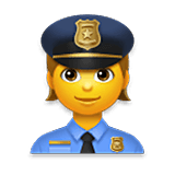 👮 Emoji Agente De Policía en LG Velvet.