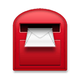 Emoji 📮 Cassetta Delle Lettere su LG Velvet.