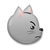 😾 Emoji Gato Enfadado en LG Velvet.
