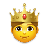 🤴 Emoji Príncipe en LG Velvet.
