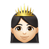 Emoji 👸🏻 Principessa: Carnagione Chiara su LG Velvet.