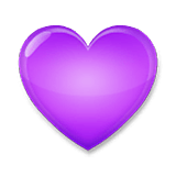 Emoji 💜 Cuore Viola su LG Velvet.