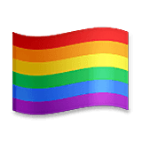 🏳️‍🌈 Emoji Bandeira Do Arco-íris na LG Velvet.