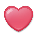 Emoji ❤️ Cuore Rosso su LG Velvet.