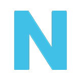 Emoji 🇳 Lettera simbolo indicatore regionale N su LG Velvet.