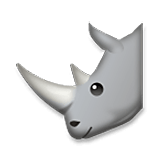 Emoji 🦏 Rinoceronte su LG Velvet.