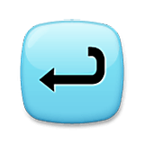 Emoji ↩️ Freccia Curva A Sinistra su LG Velvet.