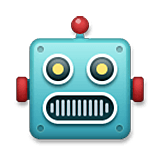 Emoji 🤖 Faccina Di Robot su LG Velvet.