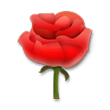 Emoji 🌹 Rosa su LG Velvet.