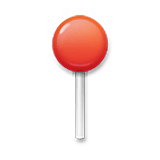Emoji 📍 Puntina Arrotondata su LG Velvet.
