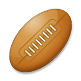 🏉 Emoji Balón De Rugby en LG Velvet.