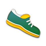 Emoji 👟 Scarpa Sportiva su LG Velvet.